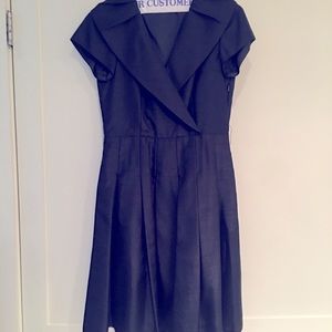 Beautiful Eliza J navy silk dress